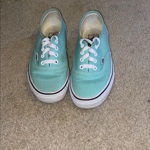 teal tie vans